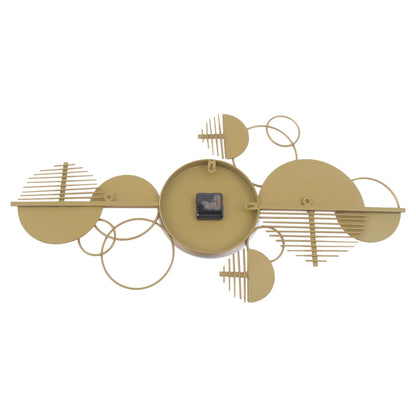 Modern Minimalist Gold Metal Wall Clock for Living Room