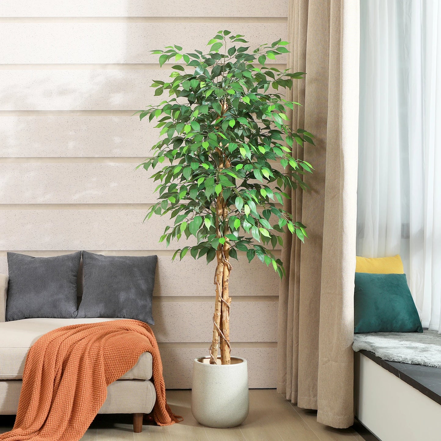 Artificial Ficus Floor Tree