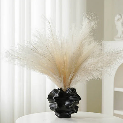 Minimalist Ceramic Coral Vase - Nordic Desktop Decor