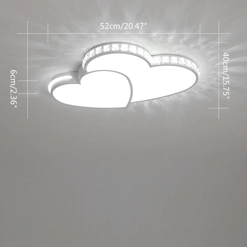 Modern Heart Shaped LED Ceiling Light