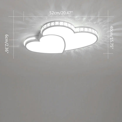 Modern Heart Shaped LED Ceiling Light