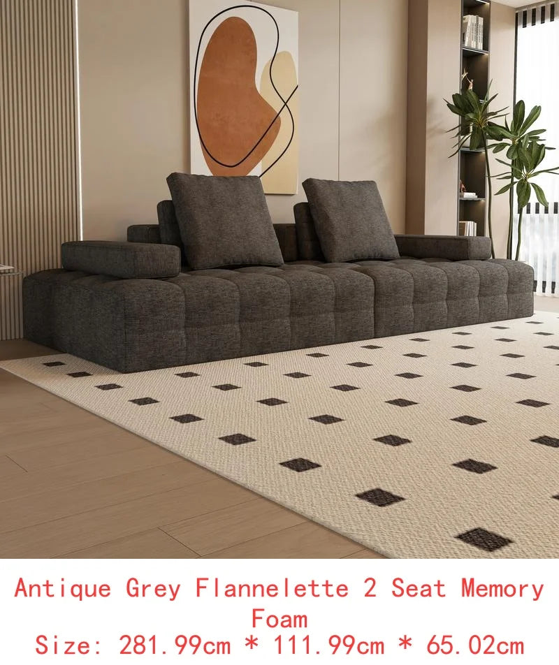 L-Shaped Cloud Deep Seat Sectional Sofa