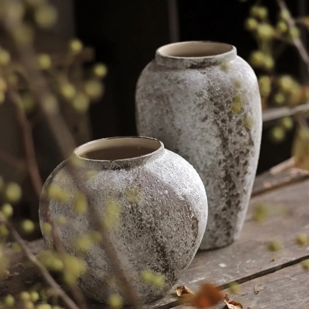 Rustic Ceramic Terracotta Decorative Vase