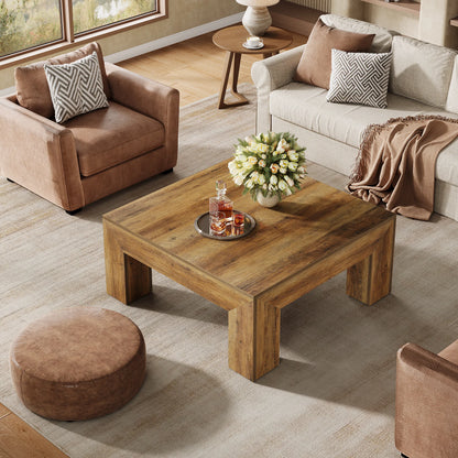 Farmhouse Square Wood Coffee Table