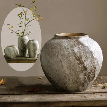 Rustic Ceramic Terracotta Decorative Vase