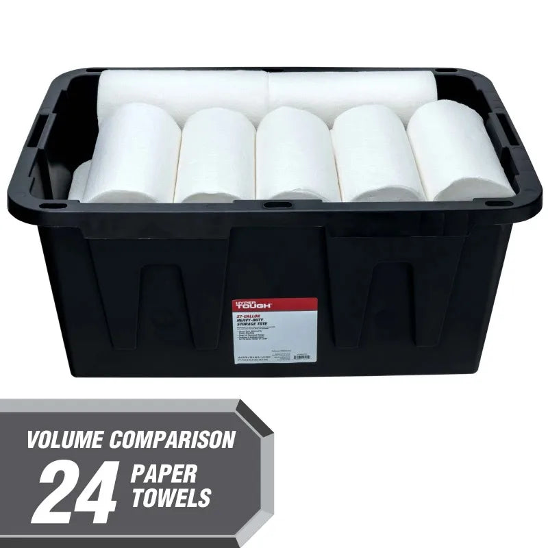 27 Gallon Heavy Duty Storage Bin with Snap Lid