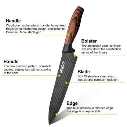 Prestige Stainless Steel Professional Kitchen Knife Set