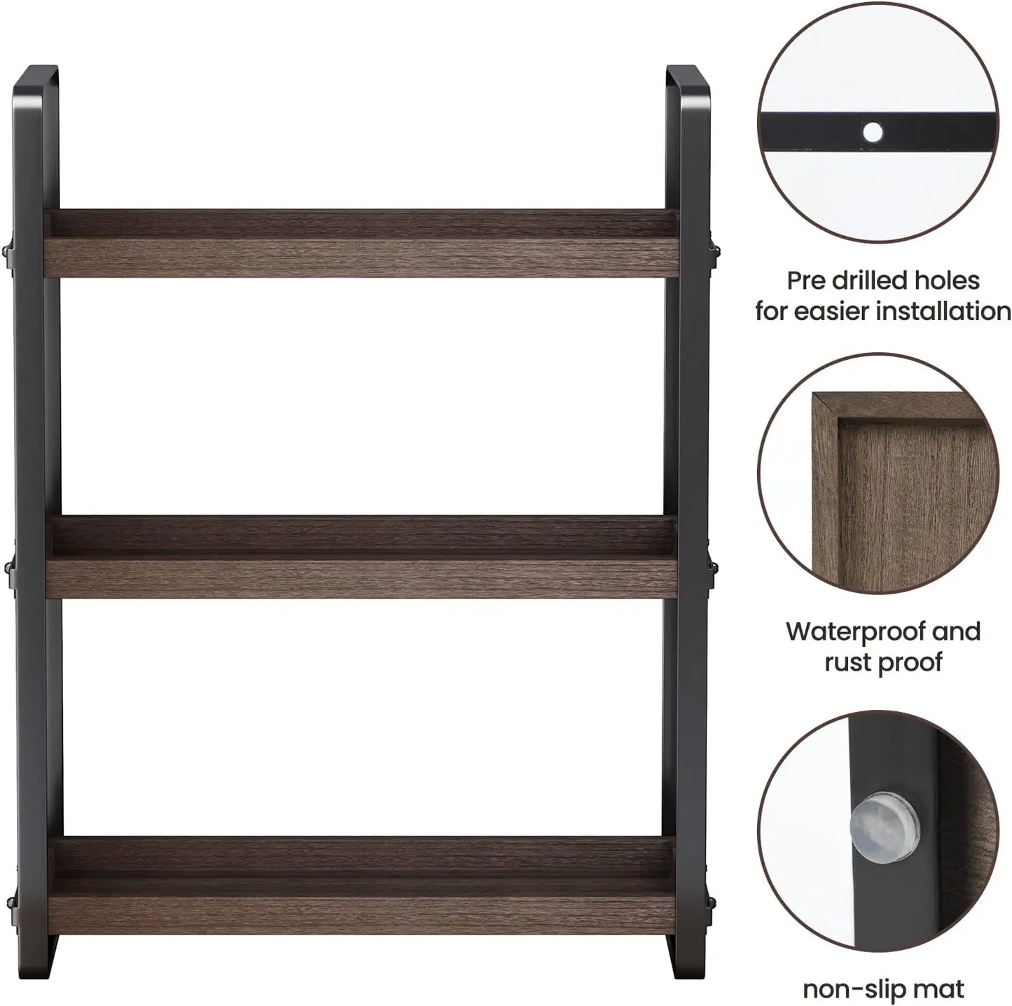 3-Tier Countertop Organizer Shelf for Bathroom Storage