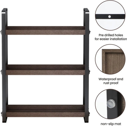 3-Tier Countertop Organizer Shelf for Bathroom Storage