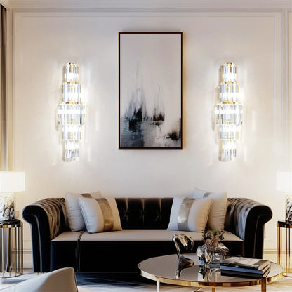 Modern Crystal Wall Sconce Light Fixture