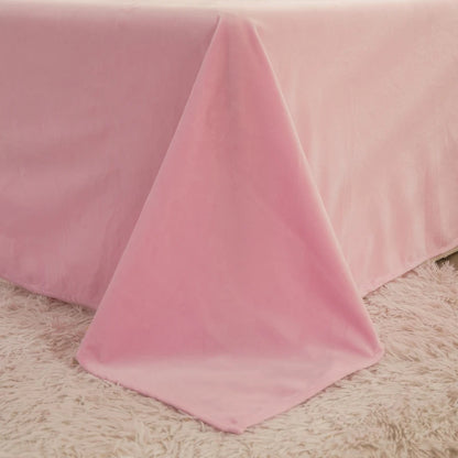 Luxury Plush Crystal Velvet 4 Piece Duvet Cover Bedding