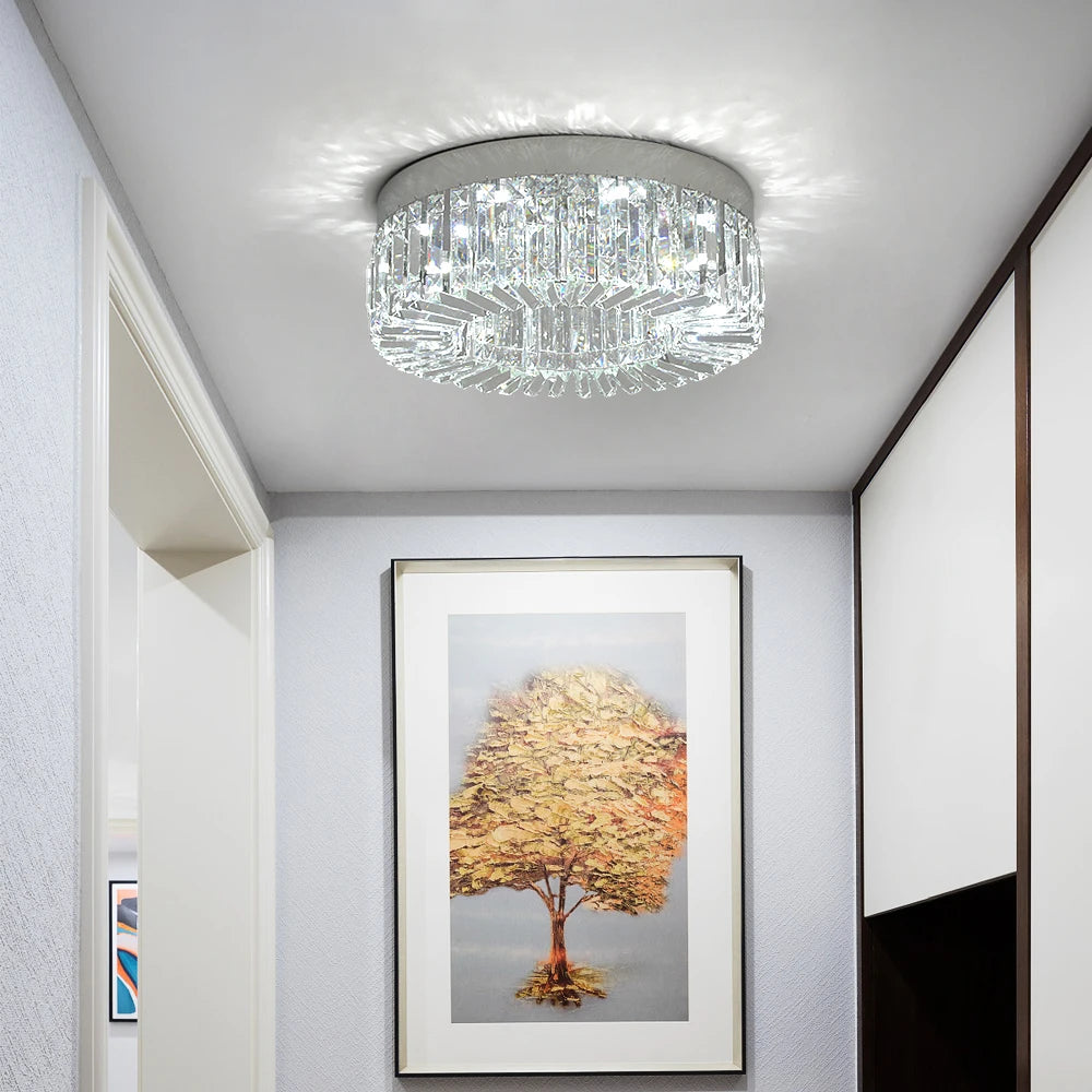 Luxury Crystal LED Ceiling Light Fixture