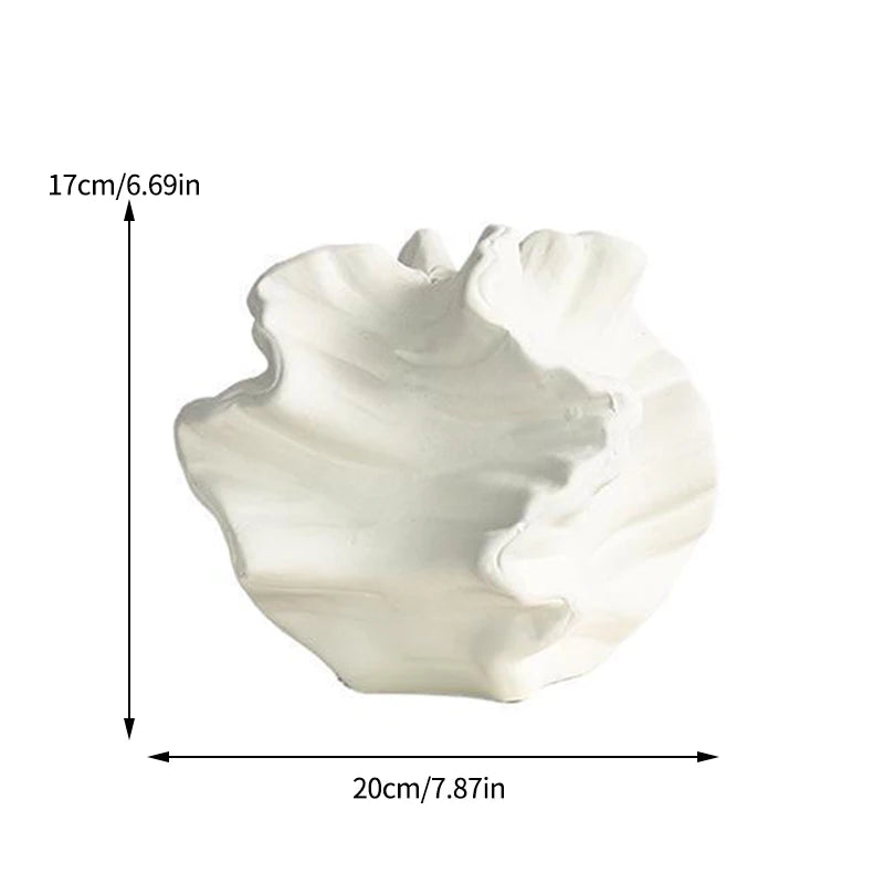 Minimalist Ceramic Coral Vase - Nordic Desktop Decor