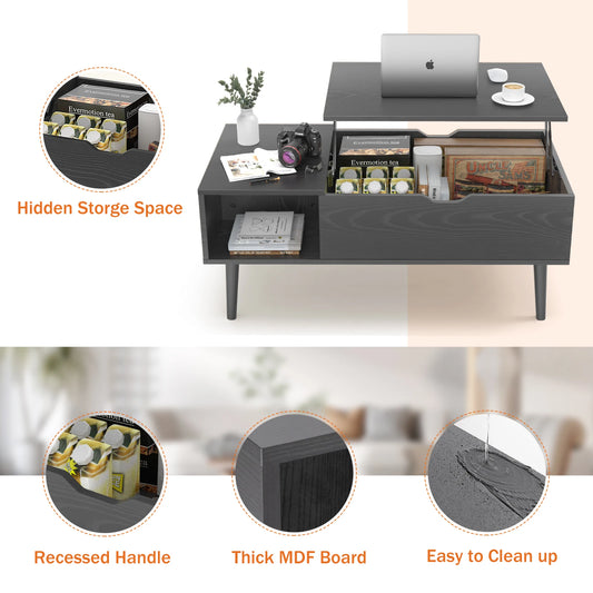 Lift Top Coffee Table Desk Adjustable