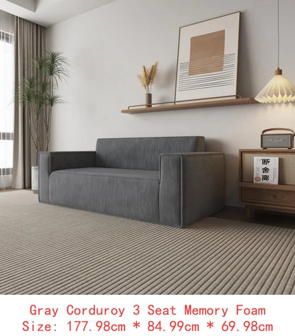 L-Shaped Cloud Deep Seat Sectional Sofa