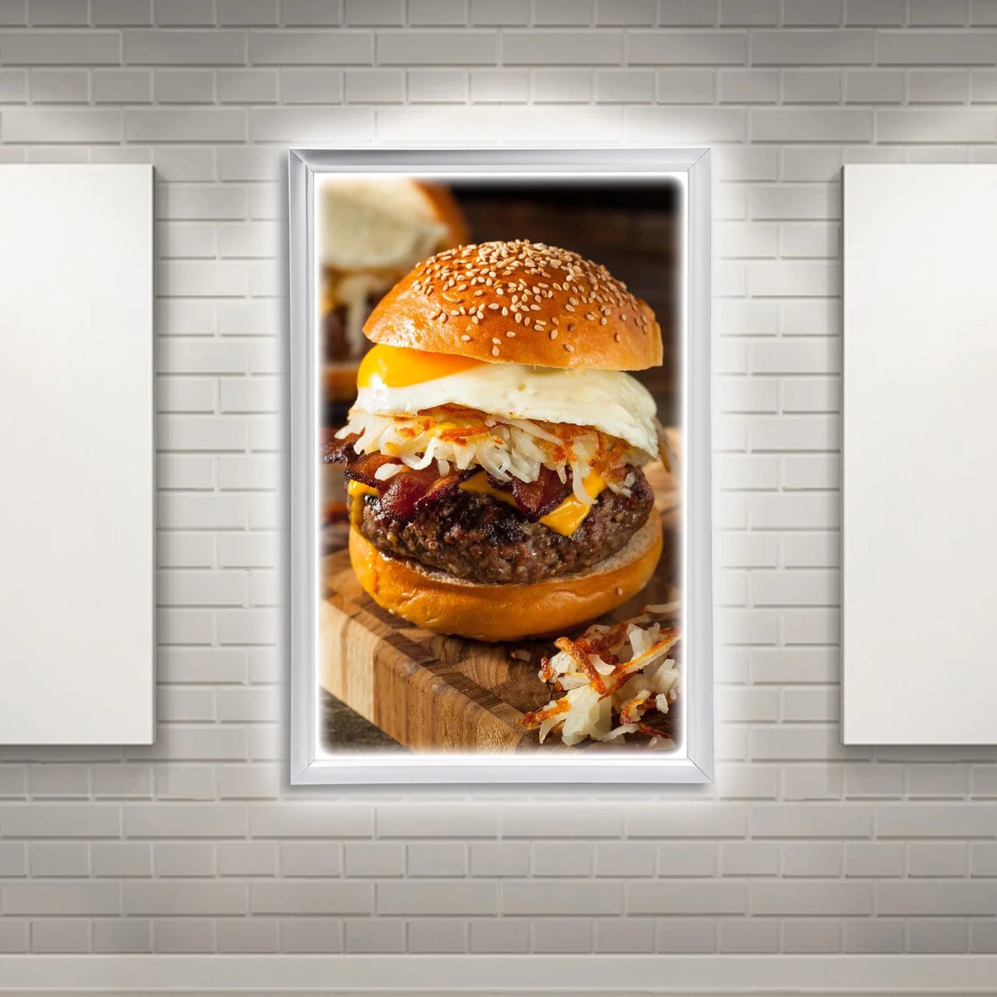 LED Backlit Movie Poster Light Box Display Frame 24x36