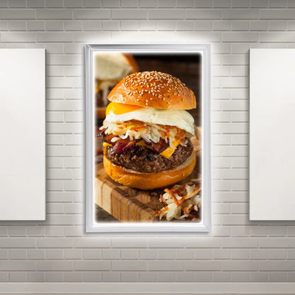 LED Backlit Movie Poster Light Box Display Frame 24x36