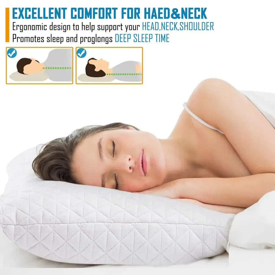 Cooling Adjustable Memory Foam Pillow Set of Two