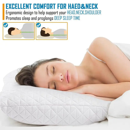 Cooling Adjustable Memory Foam Pillow Set of Two