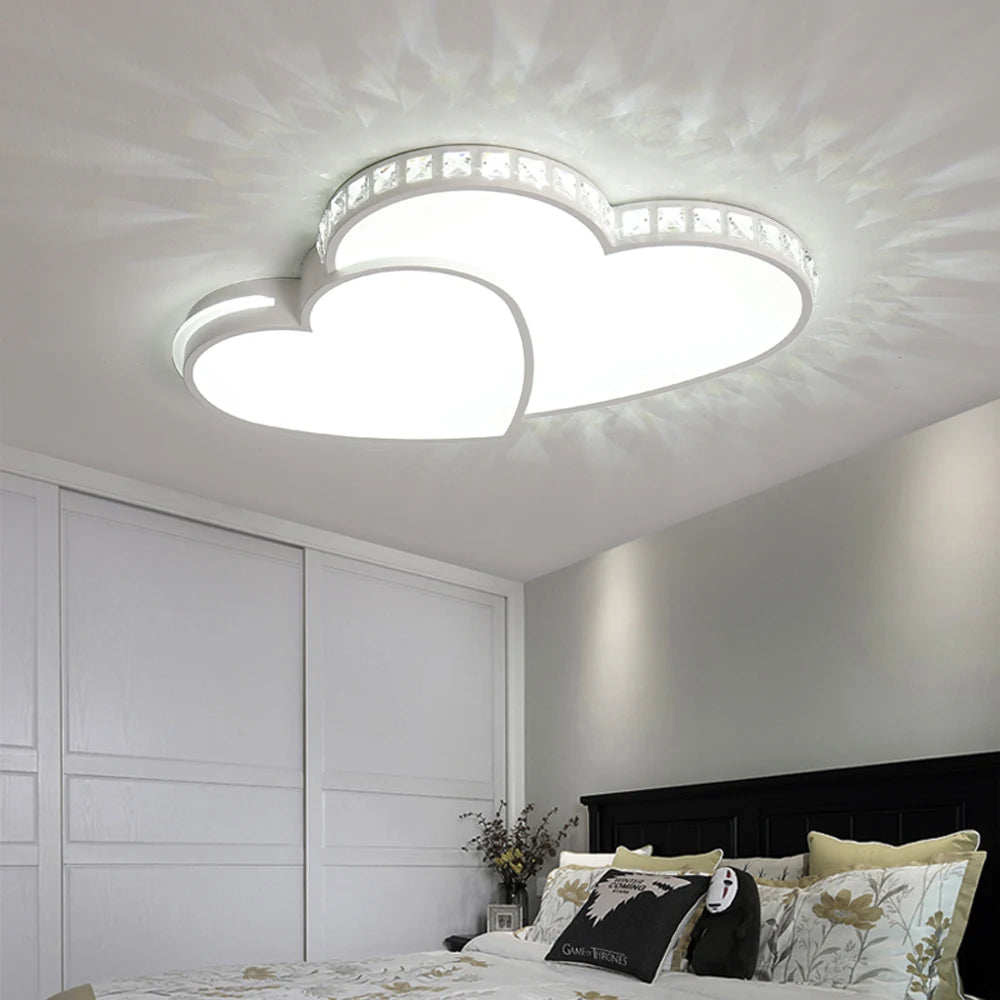 Modern Heart Shaped LED Ceiling Light