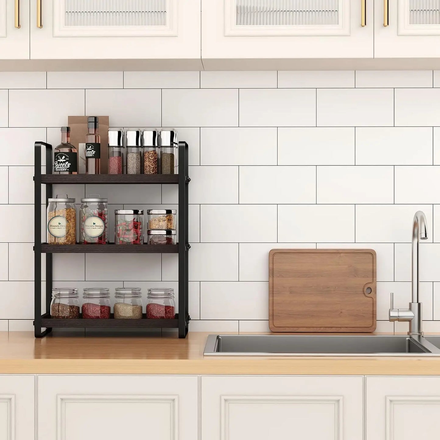 3-Tier Countertop Organizer Shelf for Bathroom Storage