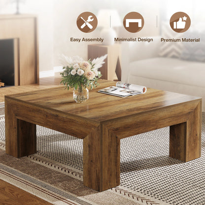 Farmhouse Square Wood Coffee Table