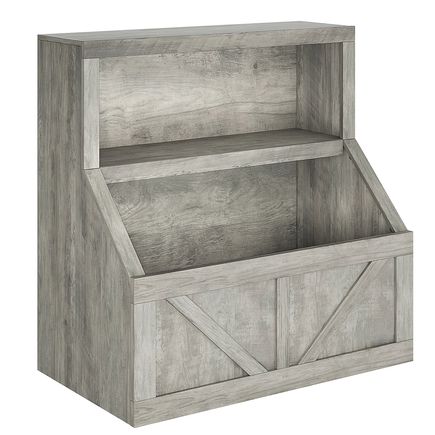 Kids Wooden Toy Storage Organizer Bookshelf