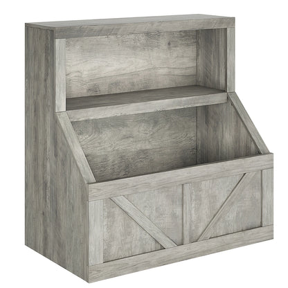Kids Wooden Toy Storage Organizer Bookshelf
