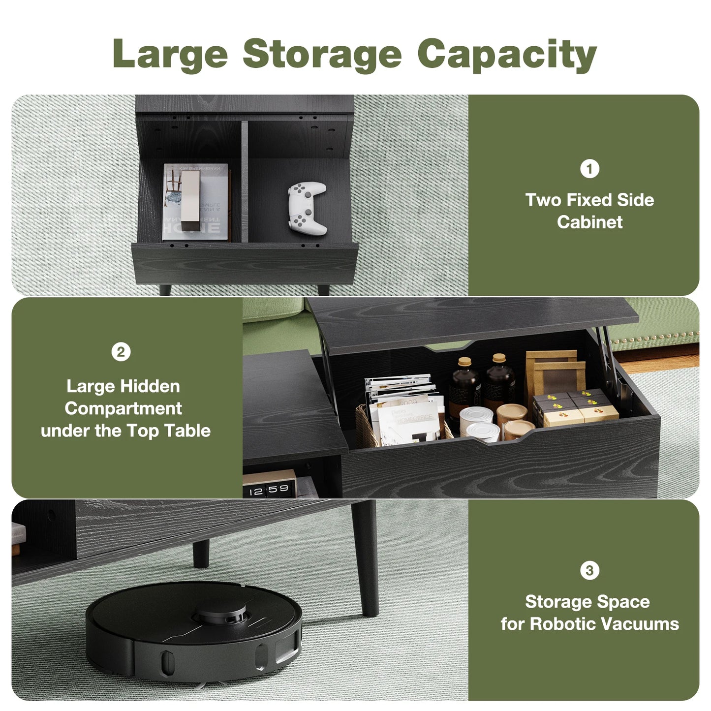 Lift Top Coffee Table Desk Adjustable
