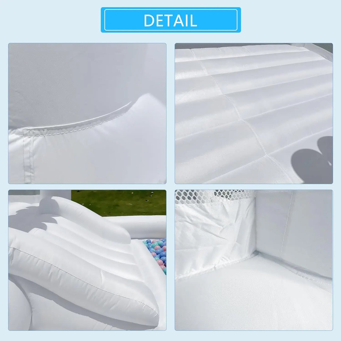 Kids Inflatable Bounce House with Slide and Ball Pit