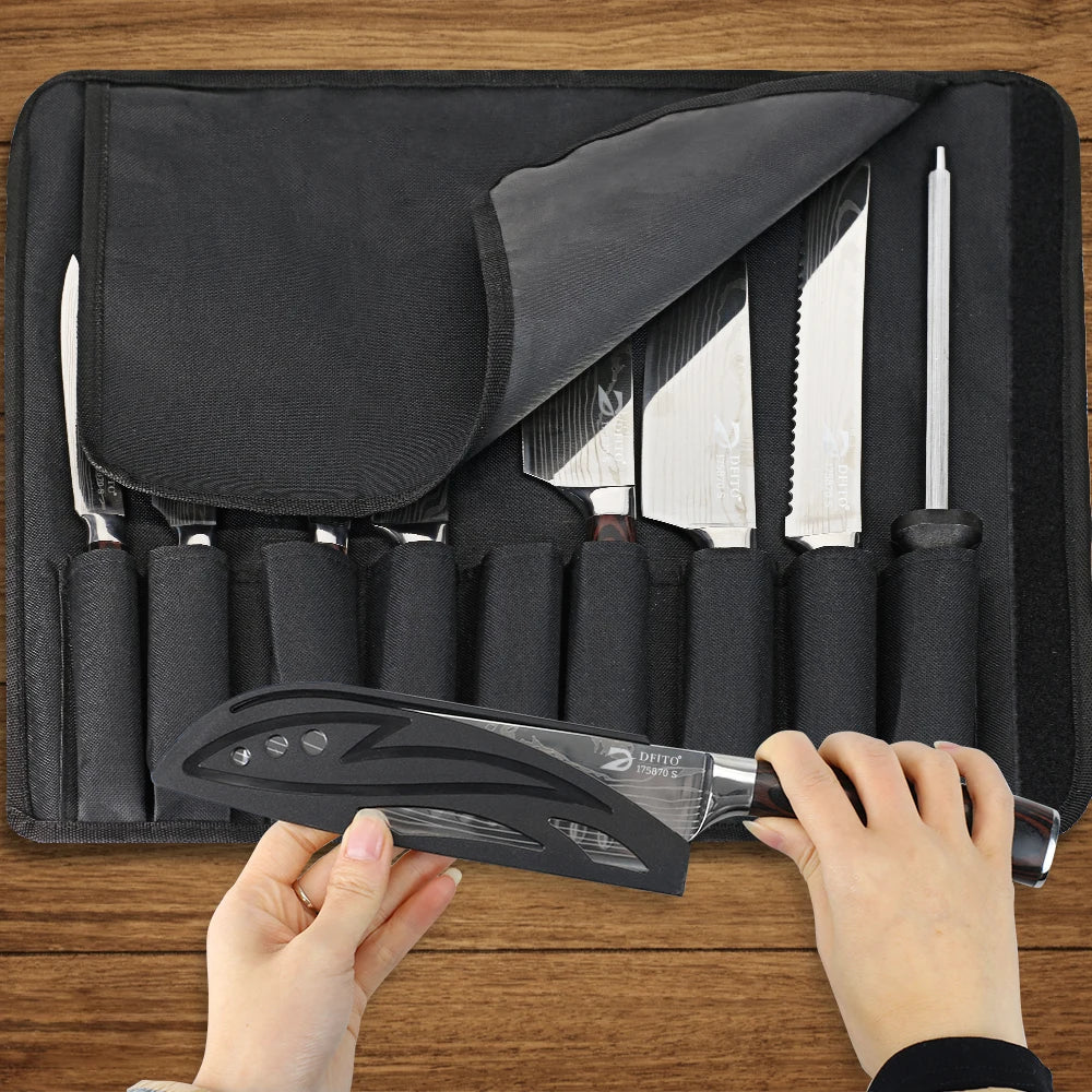 Obsidian Professional Stainless Steel Knife Set with Case