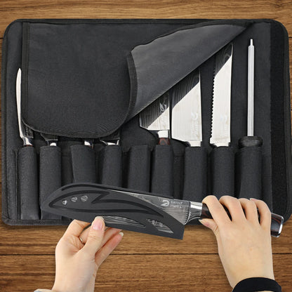 Obsidian Professional Stainless Steel Knife Set with Case