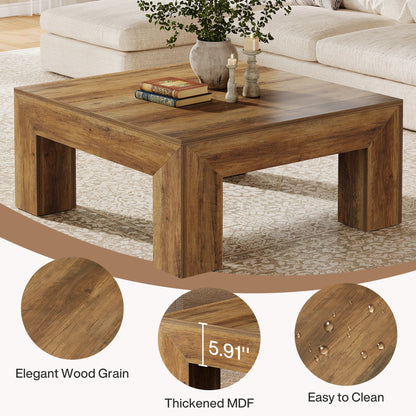 Farmhouse Square Wood Coffee Table