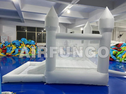 Kids Inflatable Bounce House with Slide and Ball Pit