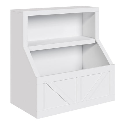 Kids Wooden Toy Storage Organizer Bookshelf