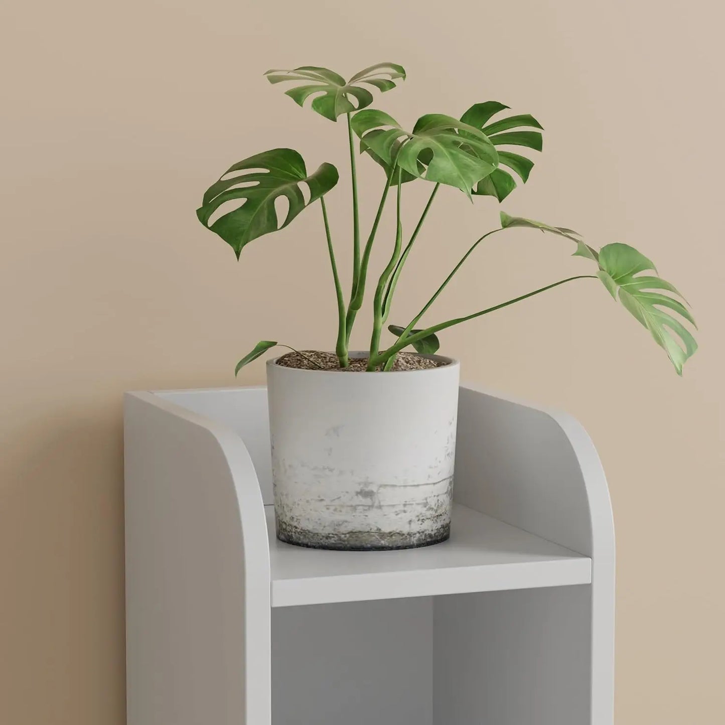 Slim Bathroom Storage Cabinet with Shelves and Door