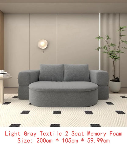 L-Shaped Cloud Deep Seat Sectional Sofa