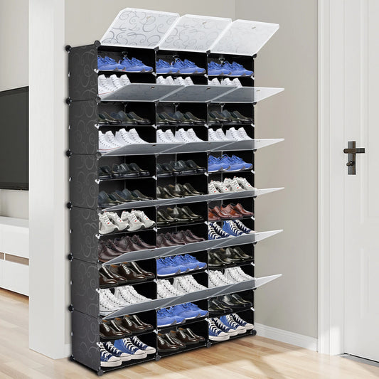 12-Tier Portable Shoe Storage Organizer Rack