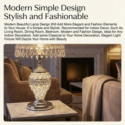 Lumiere Crystal Table Lamp Luxury Home Decor