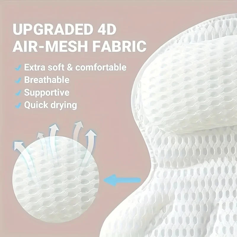 Luxury Non-Slip Spa Bath Support Pillow