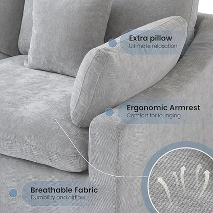 Modular Down Cloud U-Shaped Sectional Sofa