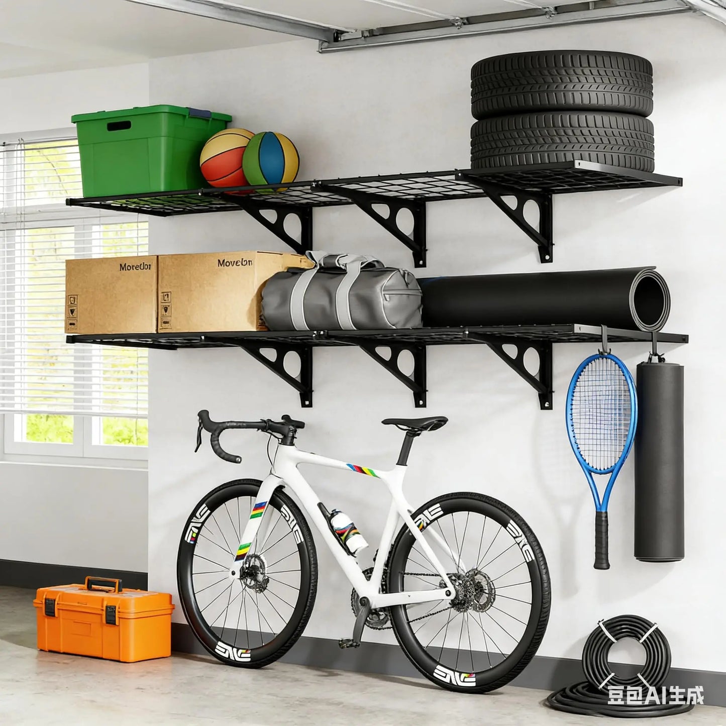 Heavy Duty Wall Mounted Garage Storage Shelves