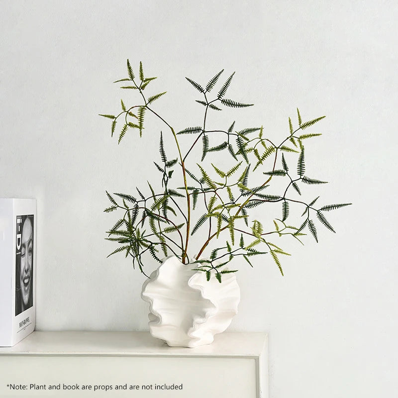 Minimalist Ceramic Coral Vase - Nordic Desktop Decor