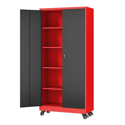 Heavy Duty Rolling Garage Cabinet with Lock