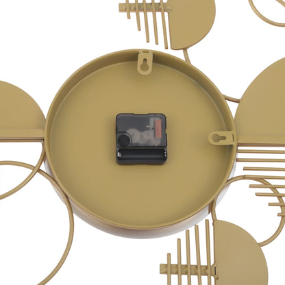 Modern Minimalist Gold Metal Wall Clock for Living Room