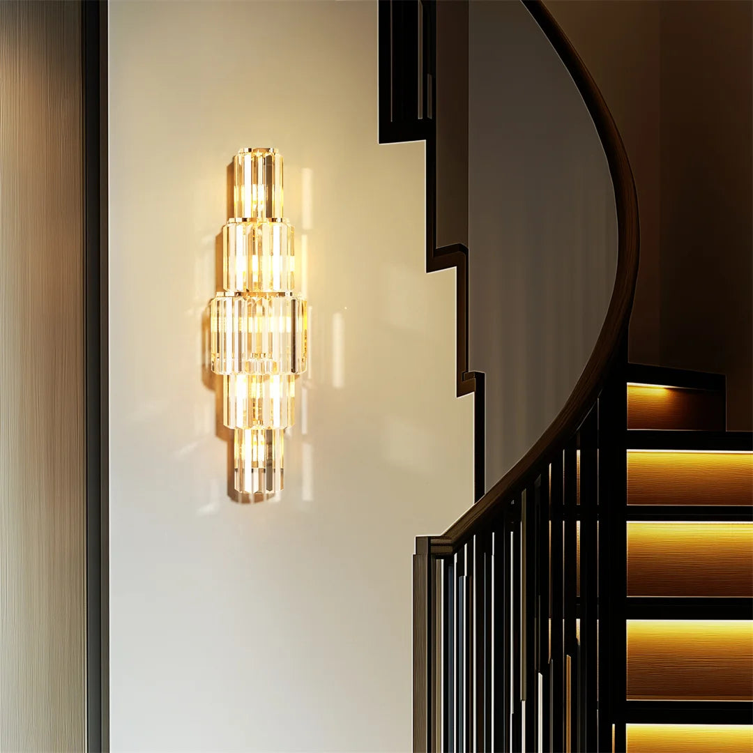 Modern Crystal Wall Sconce Light Fixture