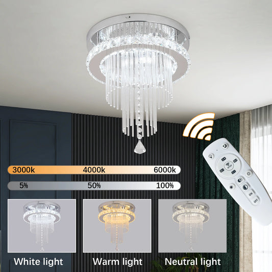 Luxury Crystal Waterfall Pendant Ceiling Chandelier