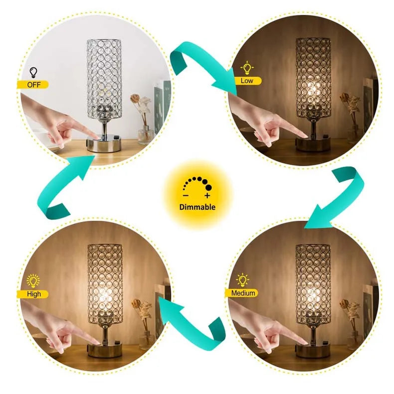Modern LED Crystal Floor Lamp