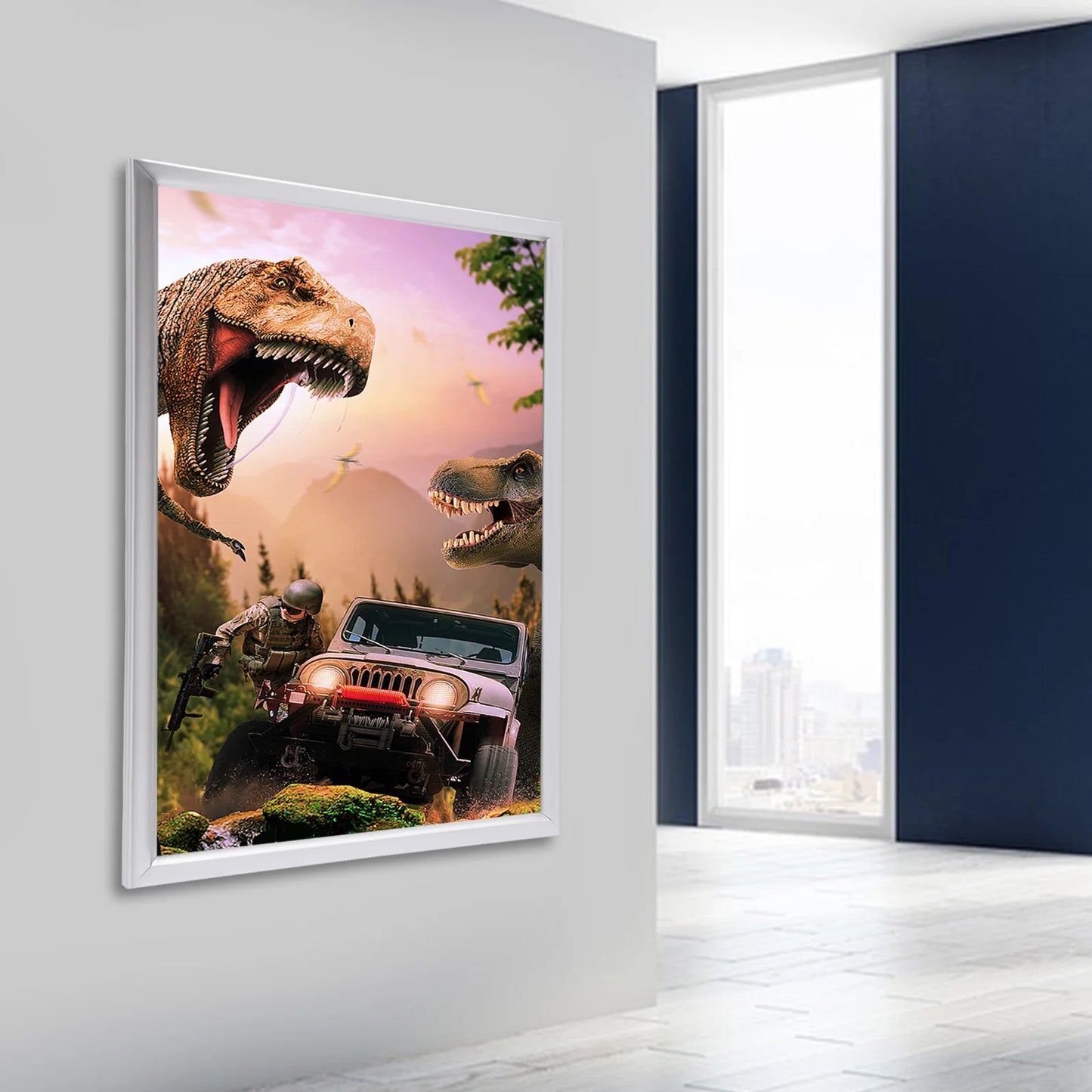 LED Backlit Movie Poster Light Box Display Frame 24x36