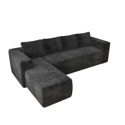 L-Shaped Cloud Deep Seat Sectional Sofa
